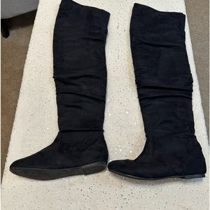 West Blvd Black Over the Knee Boots
